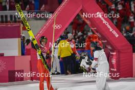 17.02.2018, Pyeongchang, Korea (KOR): Simon Ammann (SUI) - XXIII. Olympic Winter Games Pyeongchang 2018, ski jumping, individual HS140, Pyeongchang (KOR). www.nordicfocus.com. © Thibaut/NordicFocus. Every downloaded picture is fee-liable.