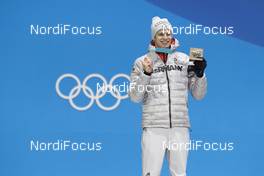 18.02.2018, Pyeongchang, Korea (KOR): Andreas Wellinger (GER) - XXIII. Olympic Winter Games Pyeongchang 2018, ski jumping, medals, Pyeongchang (KOR). www.nordicfocus.com. © Manzoni/NordicFocus. Every downloaded picture is fee-liable.