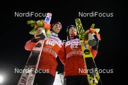 24.11.2018, Ruka, Finland (FIN): Kamil Stoch (POL), Piotr Zyla (POL) - FIS world cup ski jumping, individual HS142, Ruka (FIN). www.nordicfocus.com. © Tumashov/NordicFocus. Every downloaded picture is fee-liable.