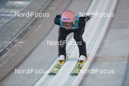 14.12.2018, Engelberg, Switzerland (SUI): Karl Geiger (GER) - FIS world cup ski jumping, training, Engelberg (SUI). www.nordicfocus.com. © Rauschendorfer/NordicFocus. Every downloaded picture is fee-liable.