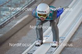 14.12.2018, Engelberg, Switzerland (SUI): Simon Ammann (SUI) - FIS world cup ski jumping, training, Engelberg (SUI). www.nordicfocus.com. © Rauschendorfer/NordicFocus. Every downloaded picture is fee-liable.