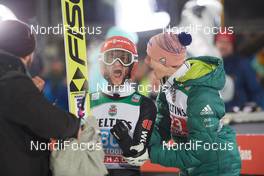 30.12.2018, Oberstdorf, Germany (GER): Markus Eisenbichler (GER), Karl Geiger (GER), (l-r)  - FIS world cup ski jumping, four hills tournament, individual HS137, Oberstdorf (GER). www.nordicfocus.com. © Rauschendorfer/NordicFocus. Every downloaded picture is fee-liable.