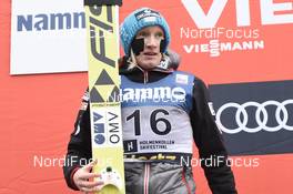 11.03.2018, Oslo, Norway (NOR): Daniela Iraschko-Stolz (AUT) - FIS world cup ski jumping ladies, individual HS134, Oslo (NOR). www.nordicfocus.com. © Thibaut/NordicFocus. Every downloaded picture is fee-liable.