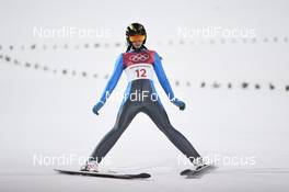 12.02.2018, Pyeongchang, Korea (KOR): Daniela Haralambie (ROU) - XXIII. Olympic Winter Games Pyeongchang 2018, ski jumping ladies, individual HS109, Pyeongchang (KOR). www.nordicfocus.com. © Thibaut/NordicFocus. Every downloaded picture is fee-liable.
