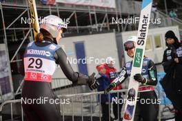 02.12.2018, Lillehammer, Norway (NOR): Anna Odine Stroem (NOR), Sara Takanashi (JPN) - FIS world cup ski jumping ladies, individual HS140, Lillehammer (NOR). www.nordicfocus.com. © Tumashov /NordicFocus. Every downloaded picture is fee-liable.