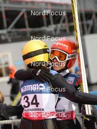 02.12.2018, Lillehammer, Norway (NOR): Ramona Straub (GER), Katharina Althaus (GER) - FIS world cup ski jumping ladies, individual HS140, Lillehammer (NOR). www.nordicfocus.com. © Tumashov /NordicFocus. Every downloaded picture is fee-liable.