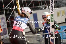 02.12.2018, Lillehammer, Norway (NOR): Sara Takanashi (JPN), Anna Odine Stroem (NOR) - FIS world cup ski jumping ladies, individual HS140, Lillehammer (NOR). www.nordicfocus.com. © Tumashov /NordicFocus. Every downloaded picture is fee-liable.