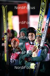 30.11.2018, Lillehammer, Norway (NOR): Katharina Althaus (GER), Carina Vogt (GER), Ramona Straub (GER) - FIS world cup ski jumping ladies, individual HS98, Lillehammer (NOR). www.nordicfocus.com. © Tumashov /NordicFocus. Every downloaded picture is fee-liable.