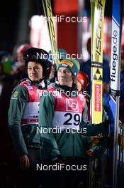 30.11.2018, Lillehammer, Norway (NOR): Katharina Althaus (GER), Carina Vogt (GER), Ramona Straub (GER) - FIS world cup ski jumping ladies, individual HS98, Lillehammer (NOR). www.nordicfocus.com. © Tumashov /NordicFocus. Every downloaded picture is fee-liable.