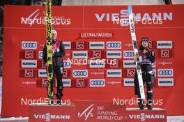 01.12.2018, Lillehammer, Norway (NOR): Ema Klinec (SLO), Maren Lundby (NOR) - FIS world cup ski jumping ladies, individual HS98, Lillehammer (NOR). www.nordicfocus.com. © Tumashov /NordicFocus. Every downloaded picture is fee-liable.