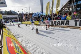 28.01.2018, Molina di Fiemme, Italy (ITA): finish in Cavalese - Visma Ski Classics Marcialonga, Molina di Fiemme (ITA). www.nordicfocus.com. © Rauschendorfer/NordicFocus. Every downloaded picture is fee-liable.