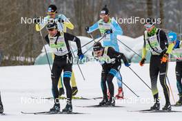 04.02.2018, Oberammergau, Germany (GER): Ivan Perrillat Boiteux (FRA), Loic Guigonnet (FRA), (l-r)  - FIS World Loppet Cup Koenig Ludwig Lauf, Oberammergau (GER). www.nordicfocus.com. © Rauschendorfer/NordicFocus. Every downloaded picture is fee-liable.