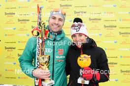 03.02.2018, Oberammergau, Germany (GER): Michael Willeitner (GER), Sigrid Mutscheller (GER), (l-r) - FIS World Loppet Cup Koenig Ludwig Lauf, Oberammergau (GER). www.nordicfocus.com. © Rauschendorfer/NordicFocus. Every downloaded picture is fee-liable.