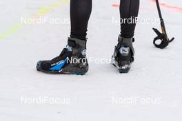 04.02.2018, Oberammergau, Germany (GER): Preparations before the start, Salomon boots - FIS World Loppet Cup Koenig Ludwig Lauf, Oberammergau (GER). www.nordicfocus.com. © Rauschendorfer/NordicFocus. Every downloaded picture is fee-liable.