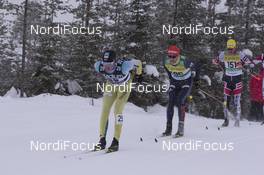 04.03.2018, Mora, Sweden (SWE): Torleif Syrstad (NOR), Alexis Jeannerod (FRA), Dominik Baldauf (AUT), (l-r) - Visma Ski Classics, 94th Vasaloppet, Mora (SWE). www.nordicfocus.com. © Manzoni/NordicFocus. Every downloaded picture is fee-liable.
