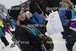 03.03.2018, Mora, Sweden (SWE): Event Feature: successful finisher at the childrens loppet with the diploma - Visma Ski Classics, 94th Vasaloppet, Mora (SWE). www.nordicfocus.com. © Manzoni/NordicFocus. Every downloaded picture is fee-liable.