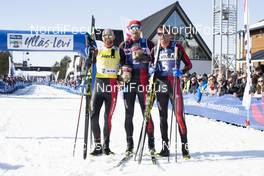 14.04.2018, Levi, Finland (FIN): Tord Asle Gjerdalen (NOR), Andreas Nygaard (NOR), Anders Aukland (NOR) - Visma Ski Classics Yllaes-Levi, Levi (FIN). www.nordicfocus.com. © Manzoni/NordicFocus. Every downloaded picture is fee-liable.