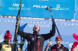 14.04.2018, Levi, Finland (FIN): Tord Asle Gjerdalen (NOR), Andreas Nygaard (NOR), Anders Aukland (NOR), (l-r) - Visma Ski Classics Yllaes-Levi, Levi (FIN). www.nordicfocus.com. © Manzoni/NordicFocus. Every downloaded picture is fee-liable.
