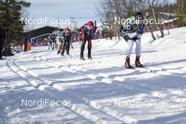 14.04.2018, Levi, Finland (FIN): Andreas Nygaard (NOR), Anton Karlsson (SWE), (l-r) - Visma Ski Classics Yllaes-Levi, Levi (FIN). www.nordicfocus.com. © Manzoni/NordicFocus. Every downloaded picture is fee-liable.