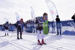 14.04.2018, Levi, Finland (FIN): Jan Srail (CZE), Oscar Persson (SWE), (l-r) - Visma Ski Classics Yllaes-Levi, Levi (FIN). www.nordicfocus.com. © Manzoni/NordicFocus. Every downloaded picture is fee-liable.