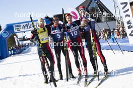 14.04.2018, Levi, Finland (FIN): Tord Asle Gjerdalen (NOR), Anders Aukland (NOR), Oeyvind Moen Fjeld (NOR), Andreas Nygaard (NOR), (l-r) - Visma Ski Classics Yllaes-Levi, Levi (FIN). www.nordicfocus.com. © Manzoni/NordicFocus. Every downloaded picture is fee-liable.