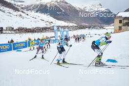 02.12.2018, Livigno, Italy (ITA): Petter Eliassen (NOR), Andreas Holmberg (SWE), Mauro Brigadoi (ITA), (l-r)  - Visma Ski Classics La Sgambeda, Individual Prologue, Livigno (ITA). www.nordicfocus.com. © Rauschendorfer/NordicFocus. Every downloaded picture is fee-liable.