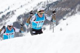 30.11.2018, Livigno, Italy (ITA): Torgeir Skare Thygesen (NOR), Magnus Vesterheim (NOR), (l-r)  - Visma Ski Classics La Sgambeda, Pro Team Prologue, Livigno (ITA). www.nordicfocus.com. © Rauschendorfer/NordicFocus. Every downloaded picture is fee-liable.