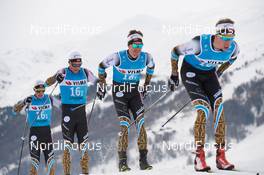 30.11.2018, Livigno, Italy (ITA): Magnus Vesterheim (NOR), Torgeir Skare Thygesen (NOR), Vetle Thyli (NOR), Stian Berg (NOR), (l-r)  - Visma Ski Classics La Sgambeda, Pro Team Prologue, Livigno (ITA). www.nordicfocus.com. © Rauschendorfer/NordicFocus. Every downloaded picture is fee-liable.