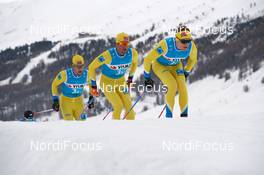 30.11.2018, Livigno, Italy (ITA): John Kristian Dahl (NOR), Chris Andre Jespersen (NOR), Stian Hoelgaard (NOR), (l-r)  - Visma Ski Classics La Sgambeda, Pro Team Prologue, Livigno (ITA). www.nordicfocus.com. © Rauschendorfer/NordicFocus. Every downloaded picture is fee-liable.