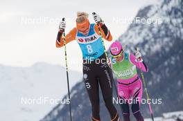 30.11.2018, Livigno, Italy (ITA): Maria Graefnings (SWE), Katerina Smutna (CZE), (l-r)  - Visma Ski Classics La Sgambeda, Pro Team Prologue, Livigno (ITA). www.nordicfocus.com. © Rauschendorfer/NordicFocus. Every downloaded picture is fee-liable.