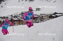 30.11.2018, Livigno, Italy (ITA): Jan Srail (CZE), Alexis Jeannerod (FRA), (l-r)  - Visma Ski Classics La Sgambeda, Pro Team Prologue, Livigno (ITA). www.nordicfocus.com. © Rauschendorfer/NordicFocus. Every downloaded picture is fee-liable.