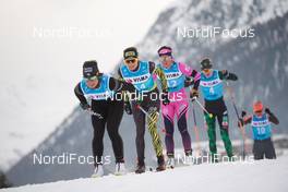 30.11.2018, Livigno, Italy (ITA): Marie Kromer (FRA), Seraina Boner (SUI), Roxane Lacroix (FRA), Viktoriia Melina (RUS), (l-r)  - Visma Ski Classics La Sgambeda, Pro Team Prologue, Livigno (ITA). www.nordicfocus.com. © Rauschendorfer/NordicFocus. Every downloaded picture is fee-liable.
