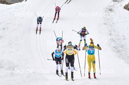 02.12.2018, Livigno, Italy (ITA): Laila Kveli (NOR), Britta Johansson Norgren (SWE), Astrid Oyre Slind (NOR), (l-r)  - Visma Ski Classics La Sgambeda, Individual Prologue, Livigno (ITA). www.nordicfocus.com. © Rauschendorfer/NordicFocus. Every downloaded picture is fee-liable.
