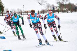 02.12.2018, Livigno, Italy (ITA): Morten Eide Pedersen (NOR), Ermil Vokuev (RUS), Simen Ostensen (NOR), Petter Eliassen (NOR), (l-r)  - Visma Ski Classics La Sgambeda, Individual Prologue, Livigno (ITA). www.nordicfocus.com. © Rauschendorfer/NordicFocus. Every downloaded picture is fee-liable.