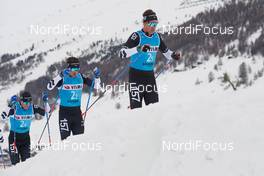 30.11.2018, Livigno, Italy (ITA): Andreas Holmberg (SWE), Marcus Johansson (SWE), Emil Persson (SWE), (l-r)  - Visma Ski Classics La Sgambeda, Pro Team Prologue, Livigno (ITA). www.nordicfocus.com. © Rauschendorfer/NordicFocus. Every downloaded picture is fee-liable.