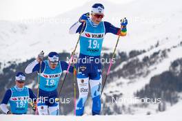 30.11.2018, Livigno, Italy (ITA): Johan Loevgren (SWE), Klas Nilsson (SWE), Niklas Henriksson (SWE), (l-r)  - Visma Ski Classics La Sgambeda, Pro Team Prologue, Livigno (ITA). www.nordicfocus.com. © Rauschendorfer/NordicFocus. Every downloaded picture is fee-liable.