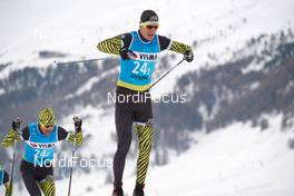 30.11.2018, Livigno, Italy (ITA): Adrien Mougel (FRA), Bastien Poirrier (FRA), (l-r)  - Visma Ski Classics La Sgambeda, Pro Team Prologue, Livigno (ITA). www.nordicfocus.com. © Rauschendorfer/NordicFocus. Every downloaded picture is fee-liable.