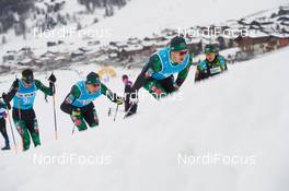 30.11.2018, Livigno, Italy (ITA): Maksim Kovalev (RUS), Aleksei Dvoskin (RUS), Ermil Vokuev (RUS), (l-r)  - Visma Ski Classics La Sgambeda, Pro Team Prologue, Livigno (ITA). www.nordicfocus.com. © Rauschendorfer/NordicFocus. Every downloaded picture is fee-liable.