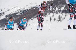 30.11.2018, Livigno, Italy (ITA): Oeystein Pettersen (NOR), Petter Eliassen (NOR), Morten Eide Pedersen (NOR), (l-r)  - Visma Ski Classics La Sgambeda, Pro Team Prologue, Livigno (ITA). www.nordicfocus.com. © Rauschendorfer/NordicFocus. Every downloaded picture is fee-liable.