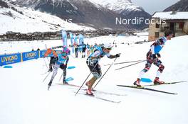 02.12.2018, Livigno, Italy (ITA): Anders Moelmen Hoest (NOR), Magnus Vesterheim (NOR), Oystein Pettersen (NOR), (l-r)  - Visma Ski Classics La Sgambeda, Individual Prologue, Livigno (ITA). www.nordicfocus.com. © Rauschendorfer/NordicFocus. Every downloaded picture is fee-liable.