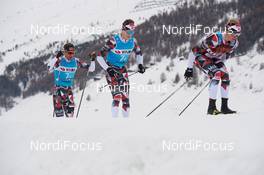 30.11.2018, Livigno, Italy (ITA): Oeystein Pettersen (NOR), Petter Eliassen (NOR), Morten Eide Pedersen (NOR), (l-r)  - Visma Ski Classics La Sgambeda, Pro Team Prologue, Livigno (ITA). www.nordicfocus.com. © Rauschendorfer/NordicFocus. Every downloaded picture is fee-liable.