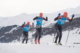 30.11.2018, Livigno, Italy (ITA): Oskar Kardin (SWE), Oyvind Moen Fjeld (NOR), Andreas Nygaard (NOR), (l-r)  - Visma Ski Classics La Sgambeda, Pro Team Prologue, Livigno (ITA). www.nordicfocus.com. © Rauschendorfer/NordicFocus. Every downloaded picture is fee-liable.