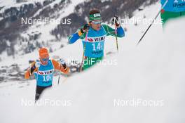 30.11.2018, Livigno, Italy (ITA): Magnus Bleken (NOR), Thomas Gifstad (NOR), (l-r)  - Visma Ski Classics La Sgambeda, Pro Team Prologue, Livigno (ITA). www.nordicfocus.com. © Rauschendorfer/NordicFocus. Every downloaded picture is fee-liable.