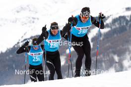 30.11.2018, Livigno, Italy (ITA): Theo Deswaziere (FRA), Loic Guigonnet (FRA), Damien Tarantola (FRA), (l-r)  - Visma Ski Classics La Sgambeda, Pro Team Prologue, Livigno (ITA). www.nordicfocus.com. © Rauschendorfer/NordicFocus. Every downloaded picture is fee-liable.