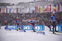 12.01.2019, Oberhof, Germany (GER): Felix Leitner (AUT), Simon Eder (AUT), Ondrej Moravec (CZE), (l-r) -  IBU world cup biathlon, pursuit men, Oberhof (GER). www.nordicfocus.com. © Manzoni/NordicFocus. Every downloaded picture is fee-liable.