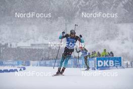 12.01.2019, Oberhof, Germany (GER): Martin Fourcade (FRA) -  IBU world cup biathlon, pursuit men, Oberhof (GER). www.nordicfocus.com. © Manzoni/NordicFocus. Every downloaded picture is fee-liable.