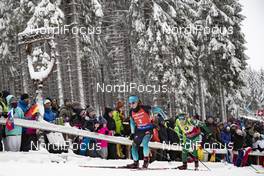 12.01.2019, Oberhof, Germany (GER): Anais Chevalier (FRA), Dorothea Wierer (ITA), (l-r) -  IBU world cup biathlon, pursuit women, Oberhof (GER). www.nordicfocus.com. © Manzoni/NordicFocus. Every downloaded picture is fee-liable.