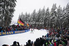 12.01.2019, Oberhof, Germany (GER): Lisa Vittozzi (ITA), Anais Chevalier (FRA), (l-r) -  IBU world cup biathlon, pursuit women, Oberhof (GER). www.nordicfocus.com. © Manzoni/NordicFocus. Every downloaded picture is fee-liable.