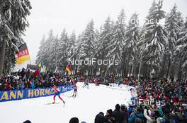 12.01.2019, Oberhof, Germany (GER): Anastasiya Kuzmina (SVK), Vita Semerenko (UKR), (l-r) -  IBU world cup biathlon, pursuit women, Oberhof (GER). www.nordicfocus.com. © Manzoni/NordicFocus. Every downloaded picture is fee-liable.