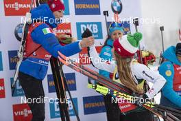 12.01.2019, Oberhof, Germany (GER): Lisa Vittozzi (ITA), Dorothea Wierer (ITA), (l-r) -  IBU world cup biathlon, pursuit women, Oberhof (GER). www.nordicfocus.com. © Manzoni/NordicFocus. Every downloaded picture is fee-liable.